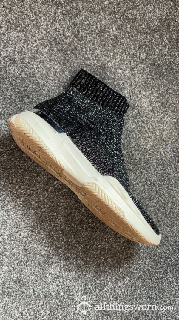 Pair Of Mallet Sock Running Shoes