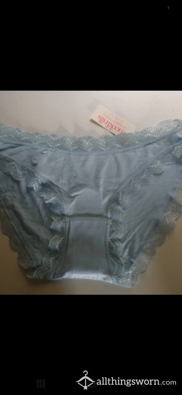 Pale Blue Frill Knickers