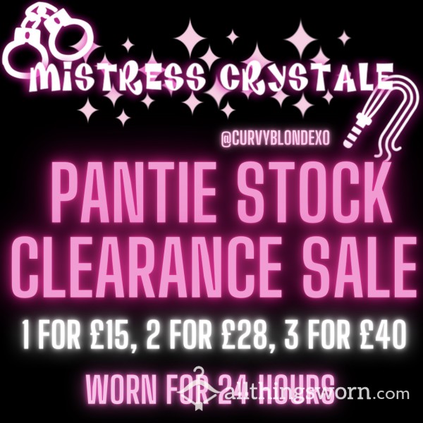 Pantie Stock Clearance Sale ⚡️