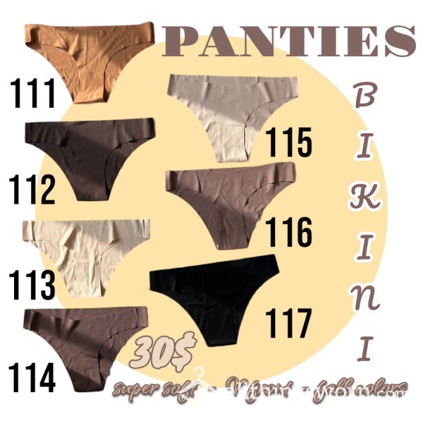Panties # 111 To #117