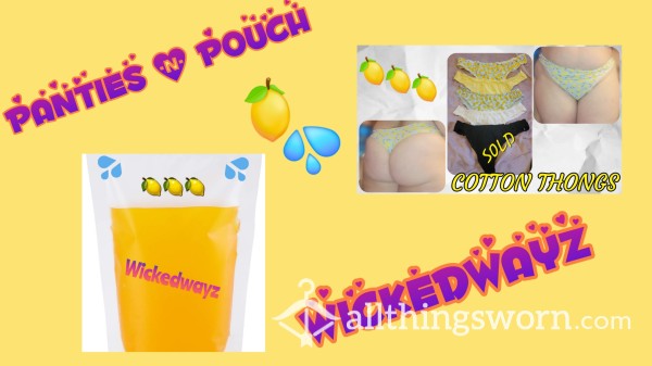 PANTIES & A POUCH 🍋💦