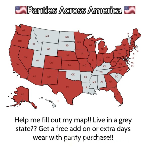 🇺🇲 Panties Across America 🇺🇲
