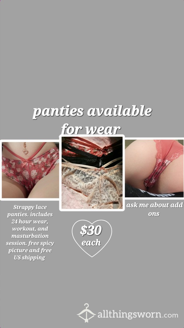 Panties Available For Wear