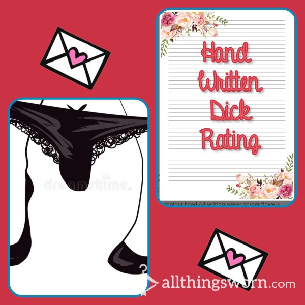 💦Panties & Written Dick Rating Duo 🍆