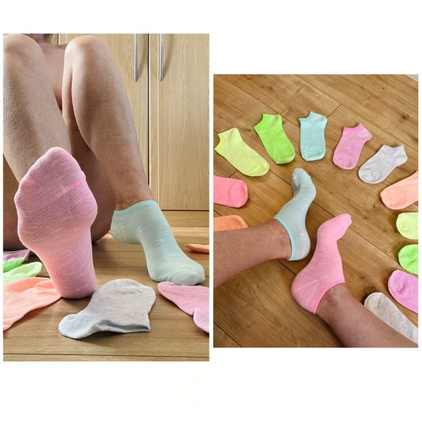 Pastel Coloured Ankle Socks 🌈 Pick Your Colour!