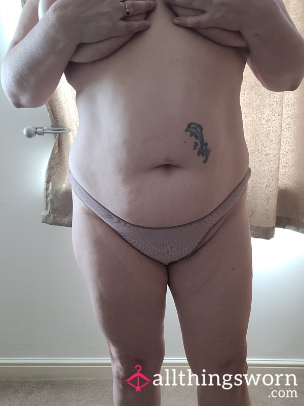 Patterned Cotton Thong