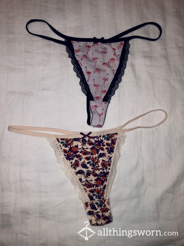 Patterned G-strings, Flamingo And Floral