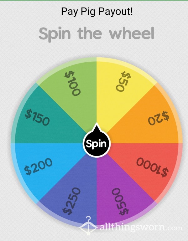 Pay Pig Wallet Drain: Wheel Spin