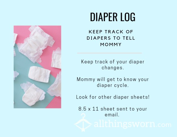 PDF Diaper Log For Babies To Fill Out!