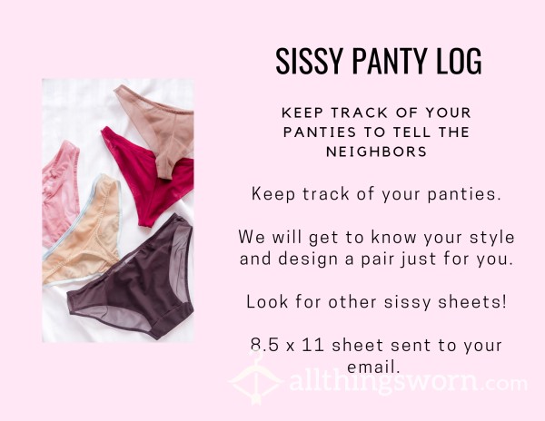 PDF Sissy Panty Log