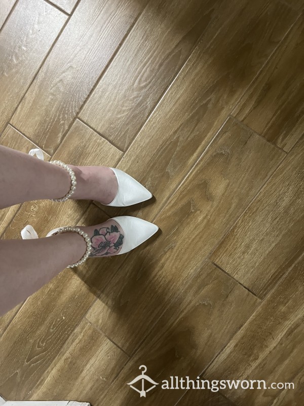 Pearly White Heels