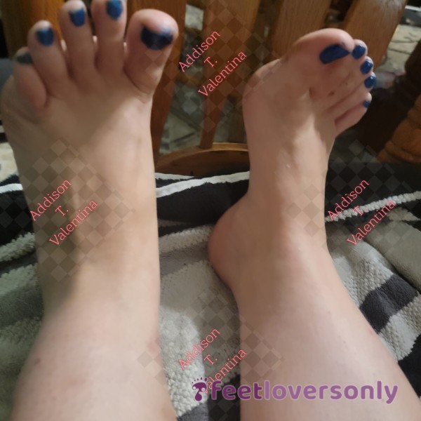 After My Pedi. Stretching My Tootsies.