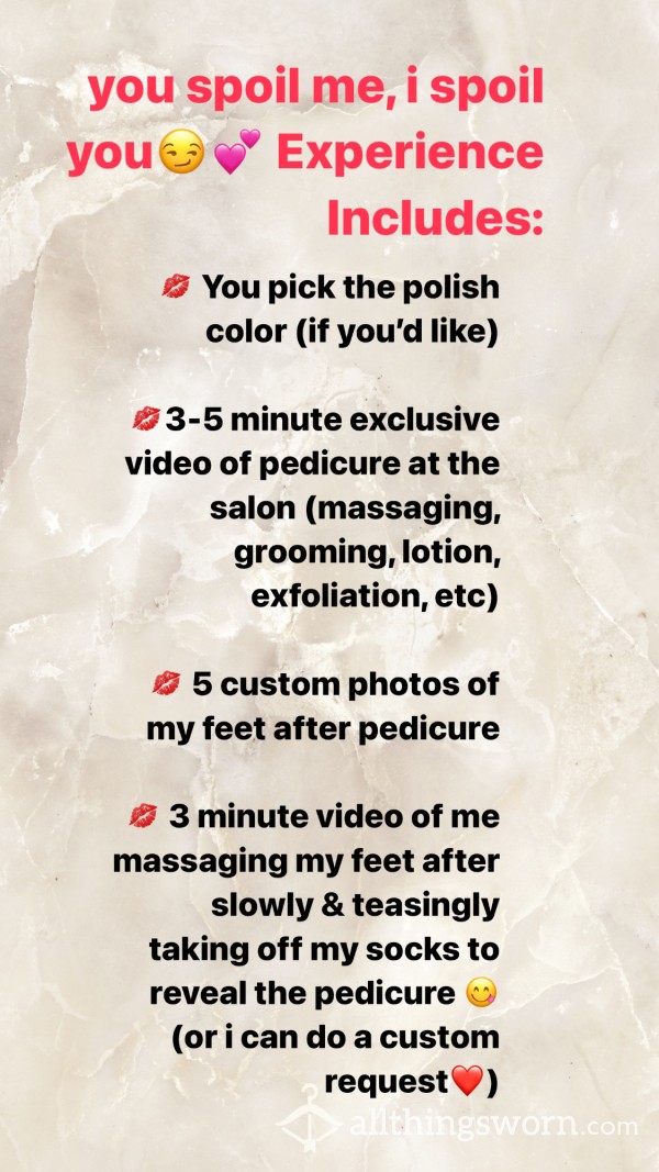 Pedicure Package/Experience👣💋