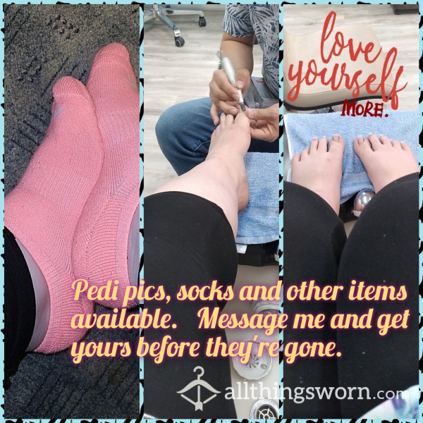 Pedicure Pictures And Socks From My Spa Day.