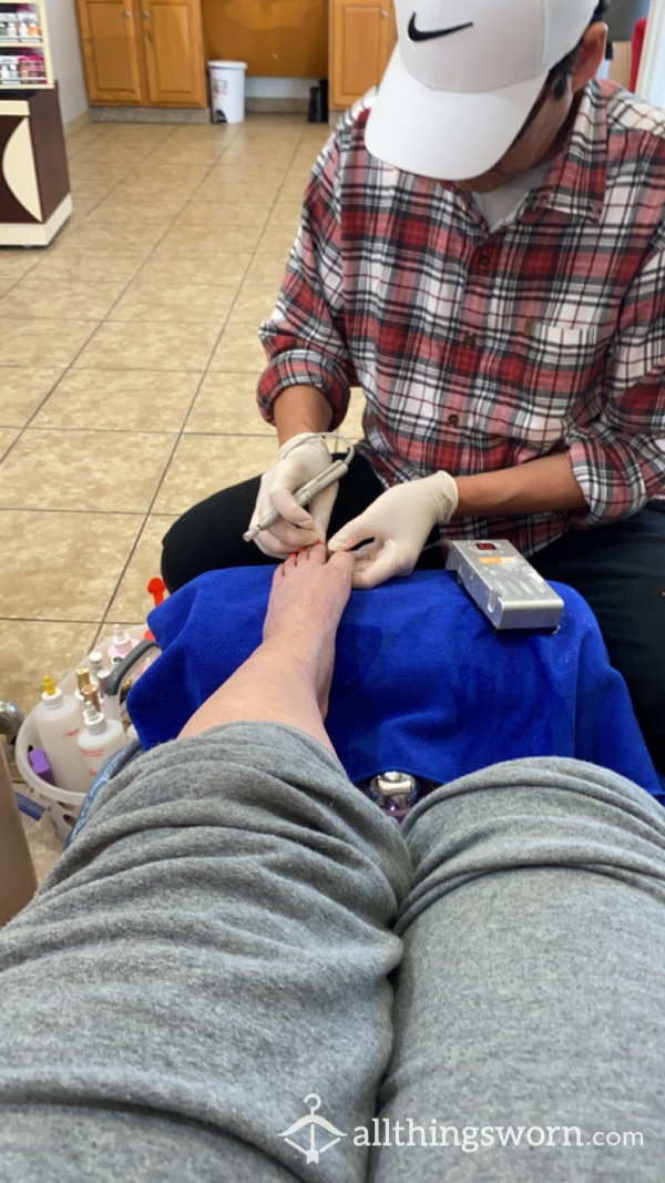 Pedicure/foot Leg Massage With Lotion