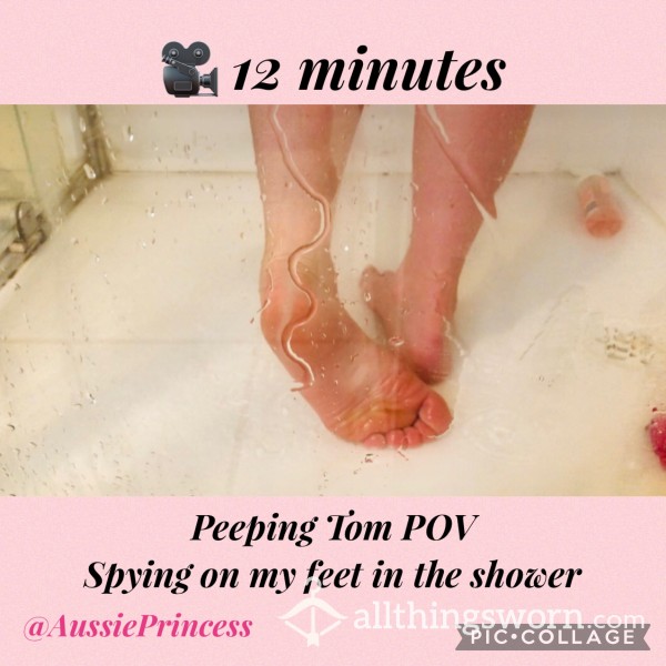 👀 Peeping Tom POV | Spying On My Feet In The Shower