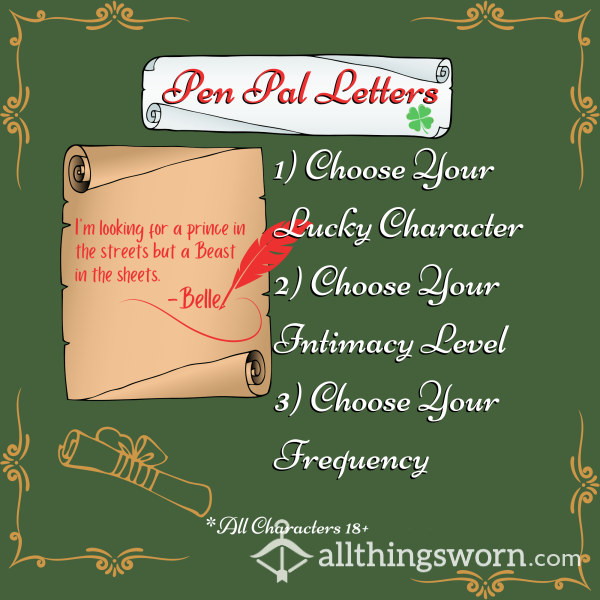 💌 Pen Pal Letters From Your Lucky Character ✍️
