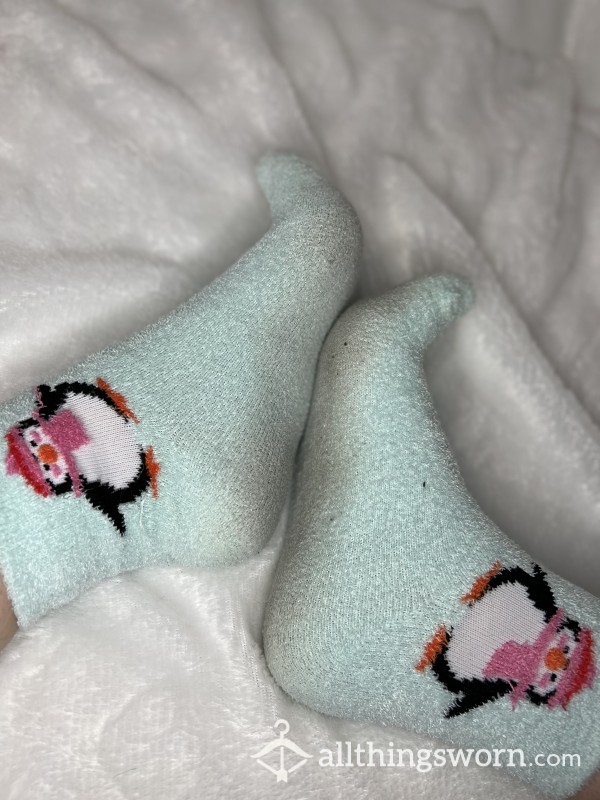 Penguin Fuzzy Socks - Fuzzy Socks - Super Cute & Super Loved - Aloe And Soft