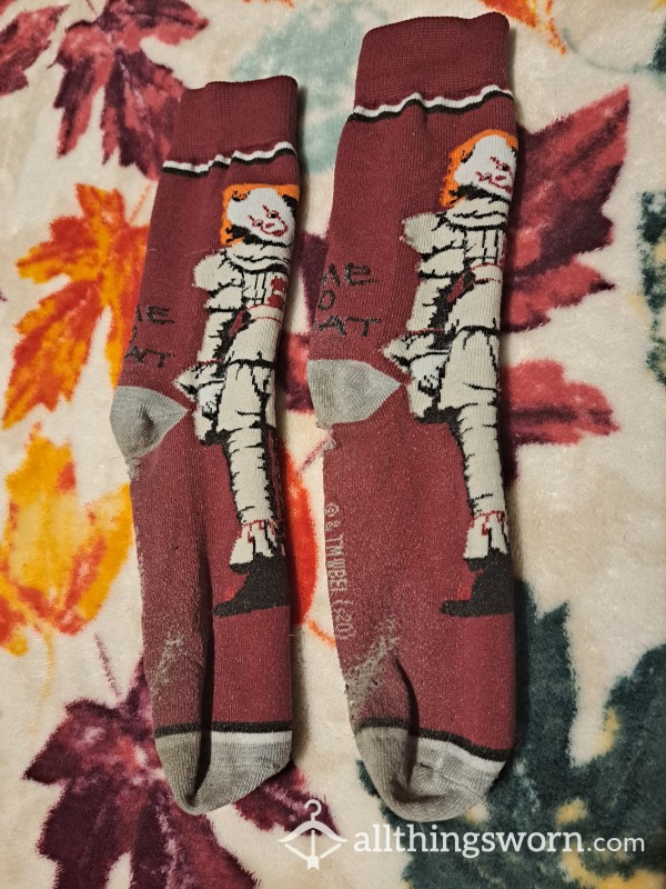 Worn Out Pennywise Socks 24 Hour Wear Customizable