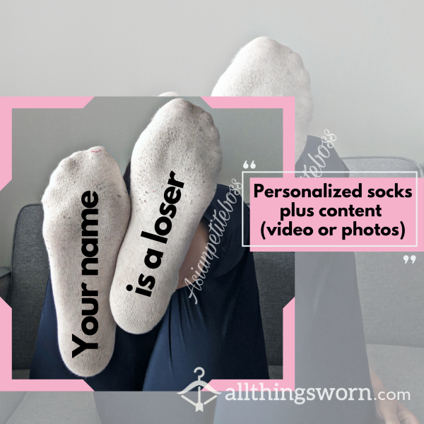 Personalized Socks Plus Contents