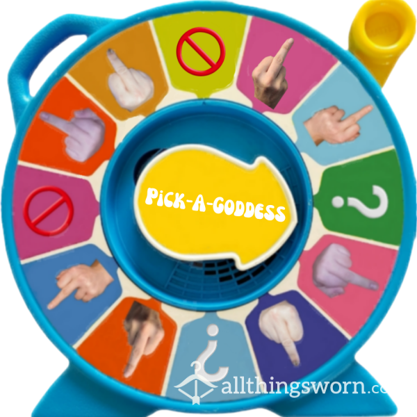 Pick-a-Goddess Humiliation Wheel 😂😂😂