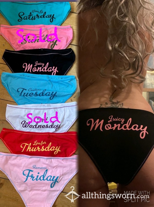 Pick Your Day Panties