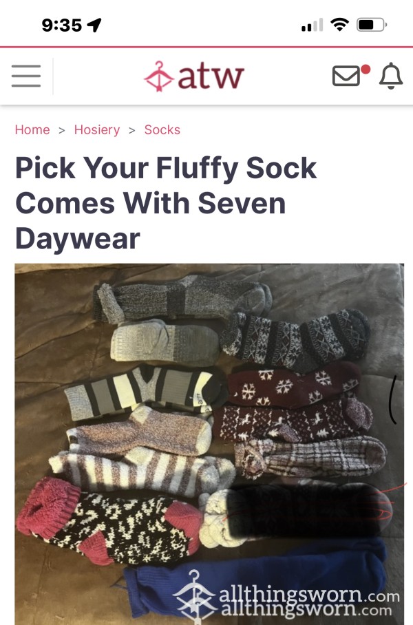Pick Your Fluffy Sock Comes With Seven Daywear