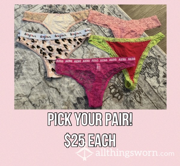 Pick Your Pair! | Yummy Thongs 👅