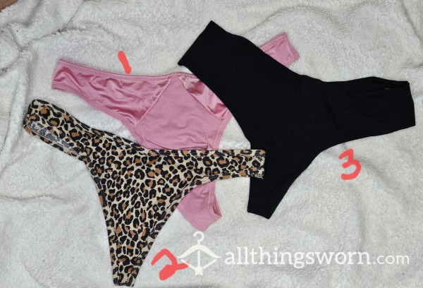 Pick Your Pleasure. Victoria/Pink Thongs Just Waiting For You.