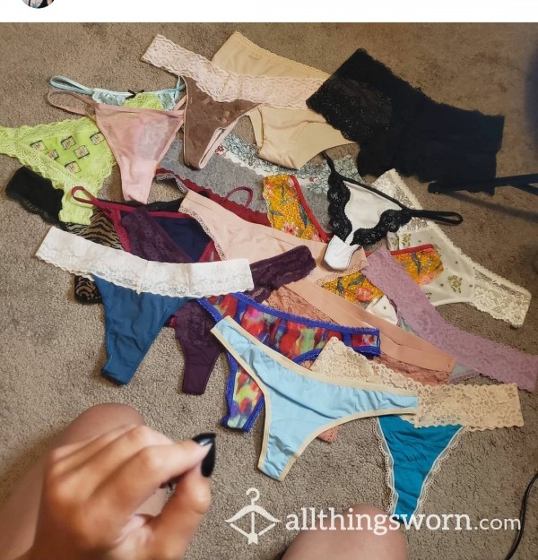 Pick Your Thong!! $35 24hrs Worn ($5 For Extra Days)