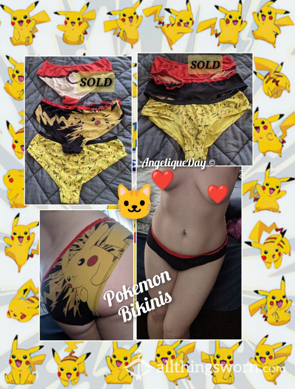 Pikachu Pokemon Bikini/Briefs -Want To Catch Em All?