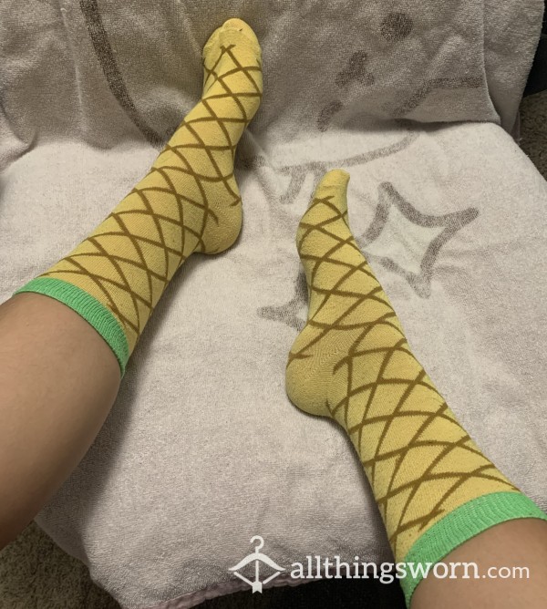 Pineapple Crew Socks 2