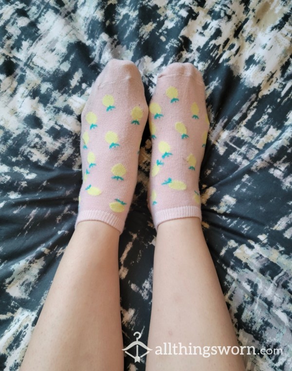 Pineapple Print Ankle Socks