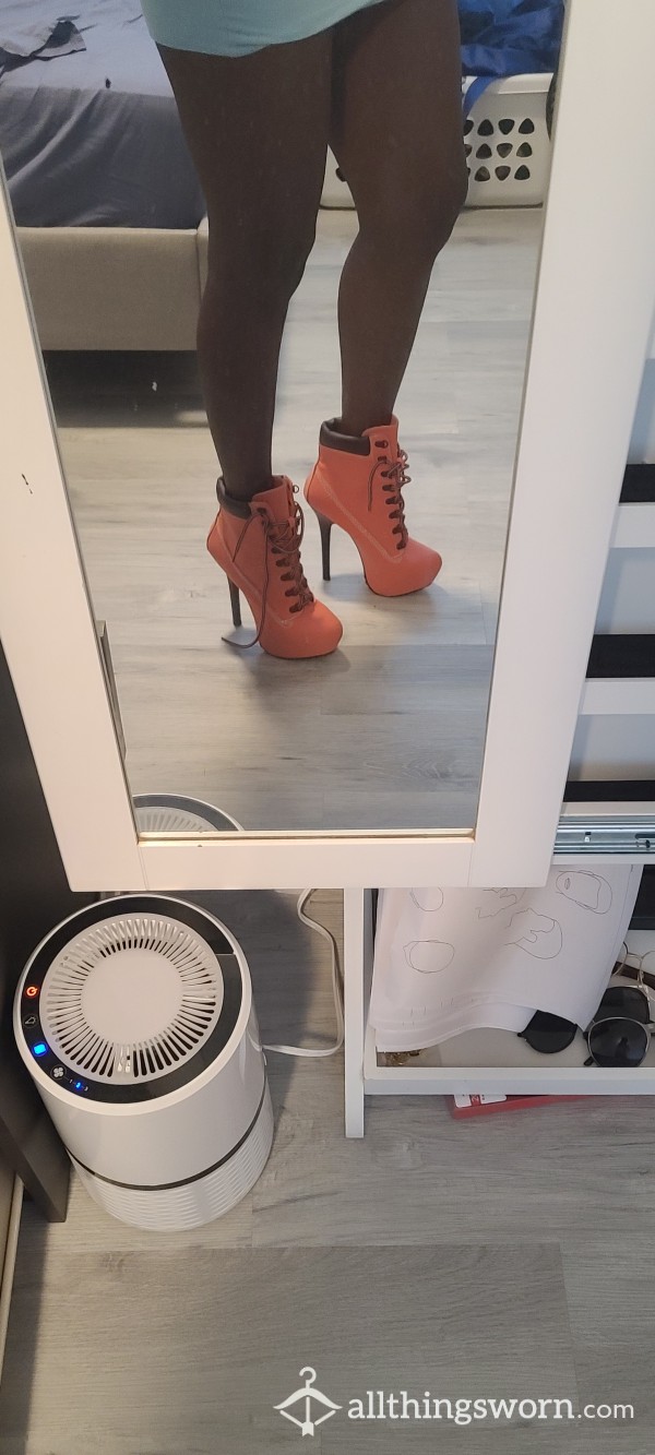 Pink 6' High Top Boots