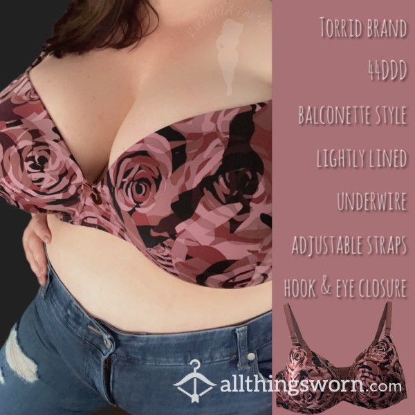 Pink Abstract Floral Bra - Includes U.S. Shipping