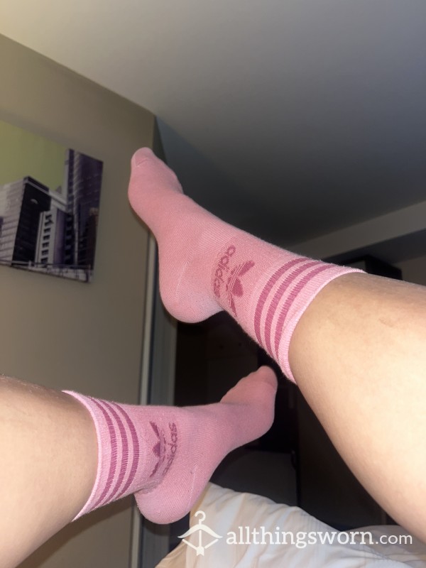 Pink Adidas Socks