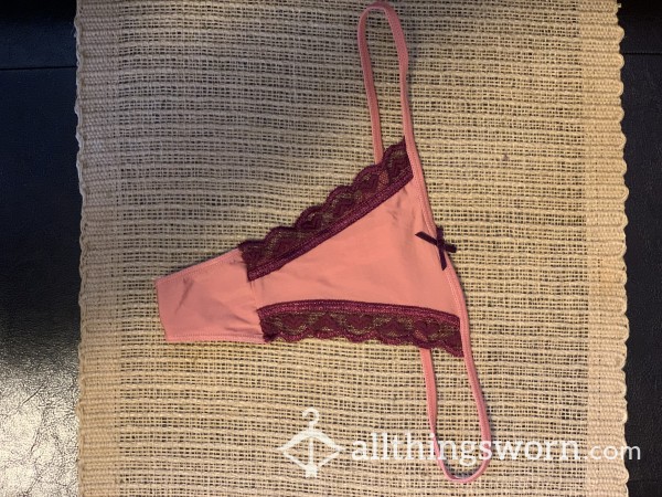 Pink And Maroon G String