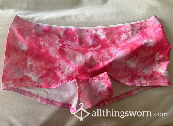 Pink And White Boy Shorts