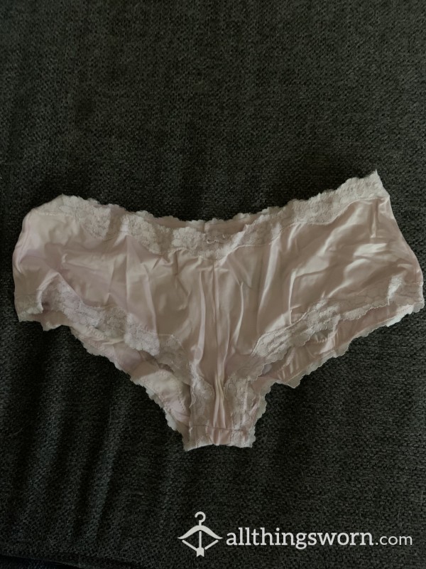 Pink And White Cheeky Panties