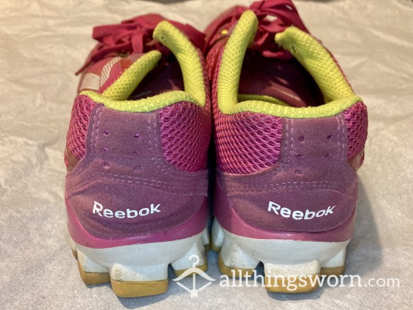 Pink And Yellow Ugly Old Reebok Sneakers