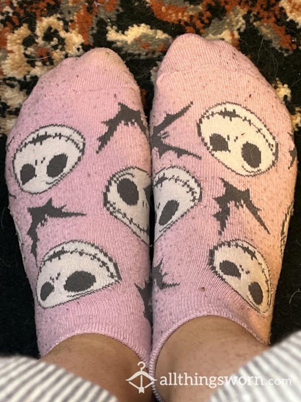 Pink Ankle Socks With Jack And Bats From TNMBC