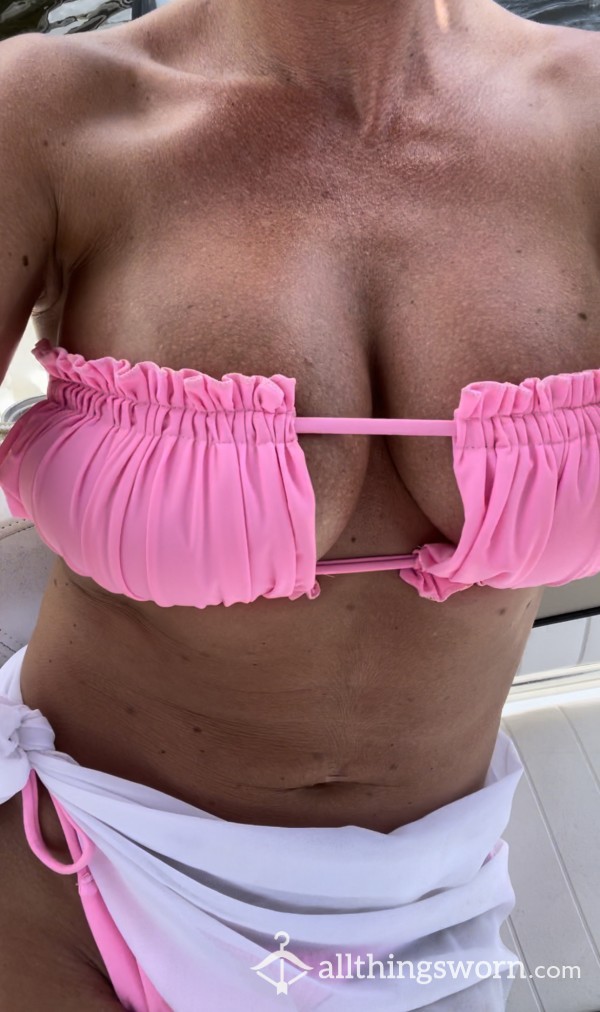 Pink Strapless Bikini