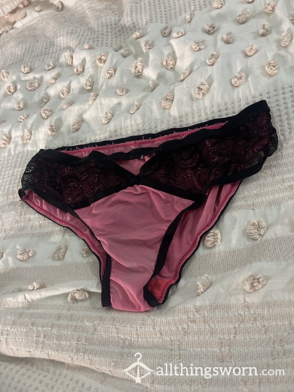 Pink & Black Lacy Panties♡