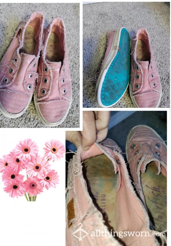 Pink Blowfish Malibu Slip On Shoes photo