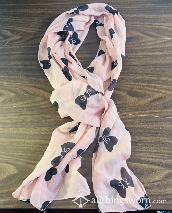 Pink Bow Scarf!