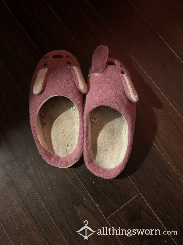 Pink Bunny Slippers (M)