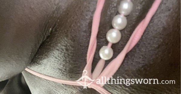 Pink Butterfly Pearl G-String