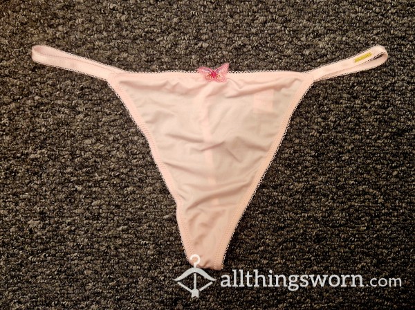 Pink Butterfly Thong