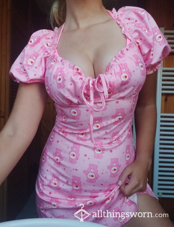 Pink Care Bear Dress Medium