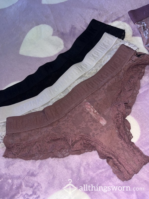 PINK Cheeky Lace